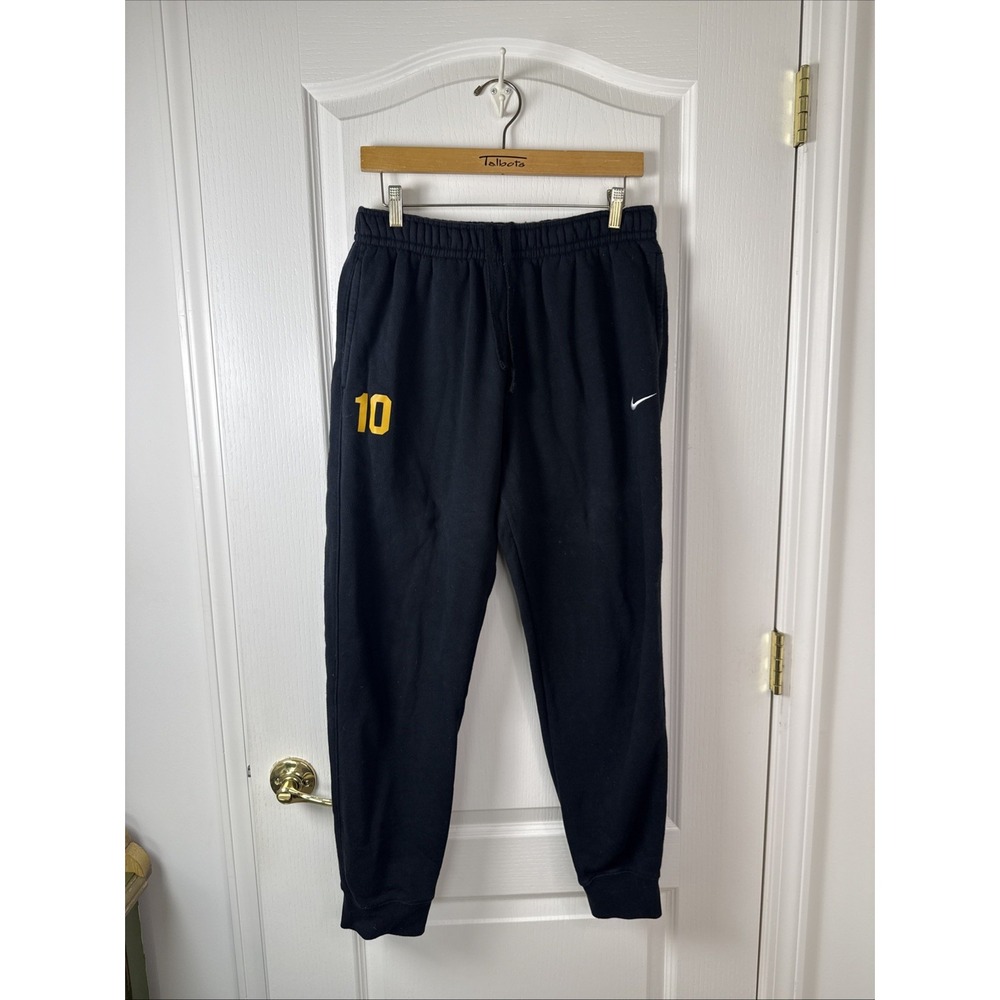 Nike Team Issued Black Fleece Sweatpants Size L Number 10 Athletic Joggers